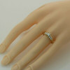 14K Yellow Gold 3/4 + ct tw Diamond Engagement Ring Size 8