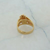 14K Yellow Gold 1/2 ct tw Diamond Cluster Ring Size 4.75
