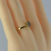 10K Yellow Gold 1/2ct tw Diamond Rosette Ring Size 9 Circa 1990