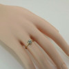 10K Yellow 1/4 ct tw Gold Diamond Ring H SI1 Quality Size 7.25