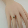 10K Yellow 1/4 ct tw Gold Diamond Ring H SI1 Quality Size 7.25