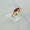 18K Rose Gold 1ct+ tw Ruby Band with 6 Oval Rubies Size 7.25