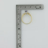 18K Yellow Gold Tanzanite and Diamond Baguette Ring Size 8.75 Circa 1990
