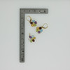 14K Yellow Gold Semi-Precious Gemstone Set Earrings and Pendant Circa 1980