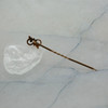 10K Yellow Gold Moonstone Stick Pin Circa 1920