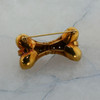 18K YG Diamond Bow Pin French made & marked with serial number Circa 1950