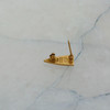 14K Yellow Gold Devil faced pin w/ Ruby Accents Sigma Sigma Fraternal Circa 1930