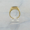 Art Deco 14K Men's Yellow Gold Black Onyx and Diamond Ring Size 10