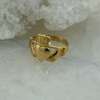 14K Yellow Gold Claddagh Ring, size 9.75