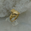 14K Yellow Gold Claddagh Ring, size 9.75