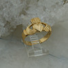 10K Yellow Gold Claddagh Ring, size 10.25