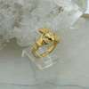 14K Yellow Gold Claddagh Ring, size, 8.5,
