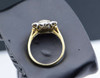 Circa 1910 14K yellow & White Gold Edwardian style Diamond Ring, Size 7