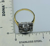 Circa 1910 14K yellow & White Gold Edwardian style Diamond Ring, Size 7