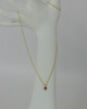 14K YG Diamond & Ruby Floral Necklace with 17" Chain, Circa 1960