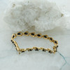 10K Yellow Gold Sapphire and Diamond Bracelet, app. 5 ct tw., 6.5 inch