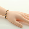 10K Yellow Gold Sapphire and Diamond Bracelet, app. 5 ct tw., 6.5 inch