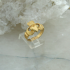 14K Yellow Gold Claddagh Ring, Ring Size 8