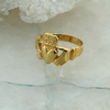 14K Yellow Gold Claddagh Ring, Ring Size 8