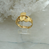 14K Yellow Gold Claddagh Ring, Ring Size 8