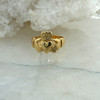 14K Yellow Gold Claddagh Ring, size 9.25