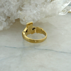 14K Yellow Gold Claddagh Ring,  Ring Size 10