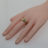 14K Yellow Gold Claddagh Ring,  Ring Size 10