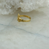 14K Yellow Gold Claddagh Ring, size 6 1/2