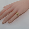 14K Yellow Gold Claddagh Ring Size 5.25