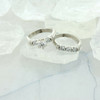Platinum 2 piece 1.85 ct Total Weight Diamond Wedding Set Ring Size 6.5