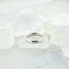 Platinum Band Half Rounded Top Beveled Inside Ring Size 8.25 Circa 1990