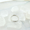 Platinum Band Half Rounded Top Beveled Inside Ring Size 8.25 Circa 1990