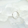 Platinum Band Half Rounded Top Beveled Inside Ring Size 8.25 Circa 1990