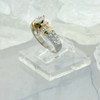 Platinum and 18K YG 2 ct + tw. Diamond Engagement Ring Size 10 Circa 1990