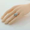 11 ct Matching Marquise Design Diamond Ring & Necklace 18K White Gold Circa 1970