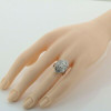 11 ct Matching Marquise Design Diamond Ring & Necklace 18K White Gold Circa 1970