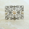 Superb Edwardian Diamond and Pearl Brooch set in Platinum Circa 1910