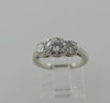 Platinum Super 3 Stone Diamond Ring 2.4 ct. tw. Circa 1970, Size 5.75