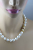 Superb Large Sea Pearl Necklace with 18K Yellow Gold Ruby and Diamond Clasp