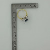 14K Yellow Gold Sapphire and Diamond Ring Size 6.75