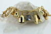 Massive Charm Bracelet set in 14K Yellow Gold Worldwide and Whimsey