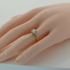 14K Yellow Gold 1 ct Diamond Solitaire Ring Circa 1970 Ring Size 6+