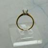 14K Yellow Gold 1 ct Diamond Solitaire Ring Circa 1970 Ring Size 6+