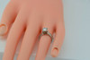 14K White Gold Engagement Ring with 1.11 ct. Center Stone, Size 7