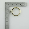 10K Yellow Gold 1/2ct + Diamond Rosette Ring Size 8.5 Circa 1990