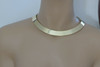14K Yellow Gold "Cleopatra" Collar Super Wide Necklace, 16 Inches, 102 Grams