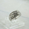 10K White Gold 1 ct tw Diamond Ring Circa 1990 Ring Size 8.5