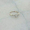 14K White Gold 1/2 ct tw Diamond Engagement Ring G SI Quality Size 6.25