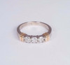 14K Yellow and White Gold 3 Stone Diamond Ring 2/3 ct. tw., size 8