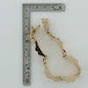 14K Rose & White Gold art Deco Style Bracelet, 7.25" length